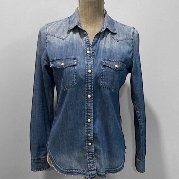 American Eagle Denim Shirt - Picture 2 of 16